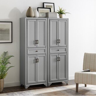 Crosley Furniture Tara 2Pc Pantry Set - 47.5W x 15D x 67.75H