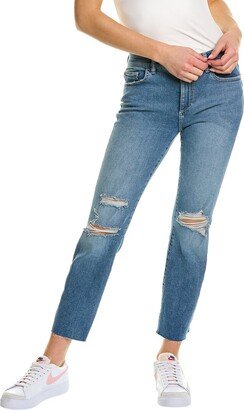 Mara Light Distressed Ankle Straight Jean