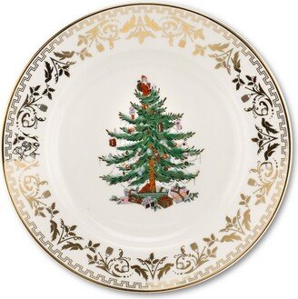 Set Of 4 Christmas Tree Salad Plates