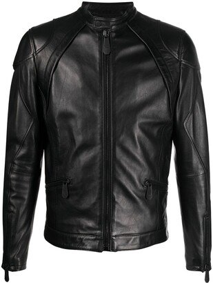 Moto leather jacket