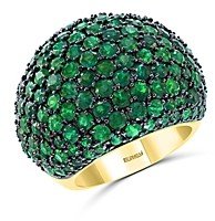 Emerald Statement Ring in 14K Yellow Gold - 100% Exclusive