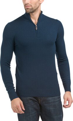 TJMAXX Premium Super Soft Quarter Zip Sweater For Men