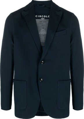 Stretch-Cotton Single-Breasted Blazer