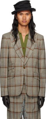 Green One Button Blazer