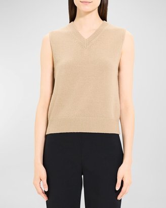 Wool & Cashmere Shrunken Sweater Vest