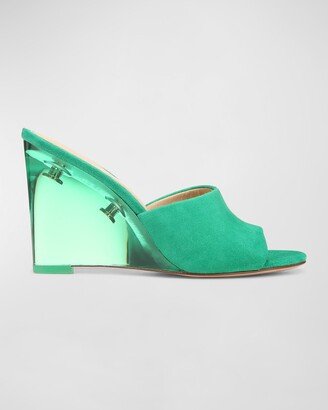 Dali Lucite Wedge Sandals