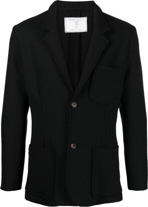 Single-Breasted Wool Blazer-BN