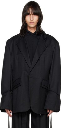 Parnell Mooney SSENSE Exclusive Black Tailored Blazer