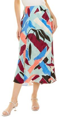 Kiara Silk Midi Skirt