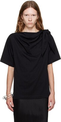 Black Knotted T-Shirt