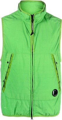 G.D.P. Lens-detail padded gilet