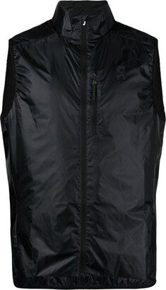 Weather logo-print gilet