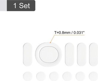 Unique Bargains Rounded Curved Mouse Feet 0.8mm w Paper for G304 Mouse White 11Pcs/1 Set