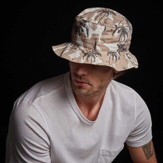 Camo Palm Print Bucket Hat