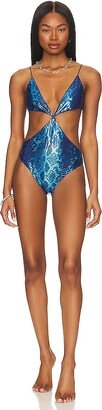 Python Cut Out Maillot One Piece