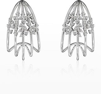 18K Luminus White Gold Earrings with Diamonds