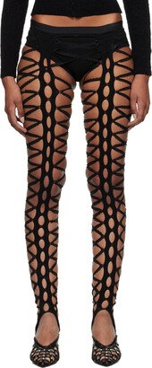 Sinéad O’Dwyer SSENSE Exclusive Black Shibari Tights