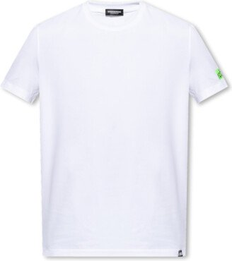 White Cotton T-Shirt With Logo