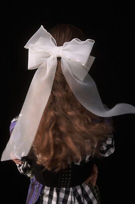 By Anthropologie Oversized Chiffon Hair Bow Clip