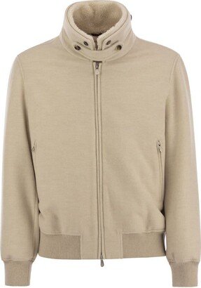 Cashmere bomber jacket