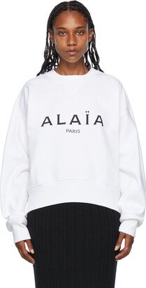 White Cotton Sweatshirt