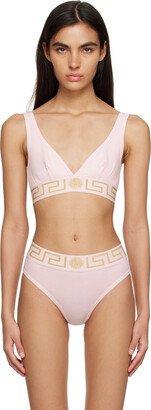 Pink Greca Border Bra-AB