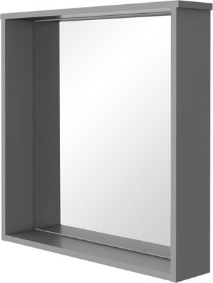 RST Brands LLC Tridell Composite Wood Indoor Modern Square Mirror