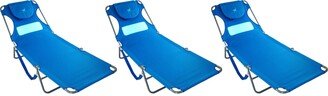 Ostrich Comfort Lounger Face Down Sunbathing Chaise Lounge Beach Chair-AA