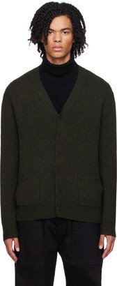 Green Elbow Patch Cardigan