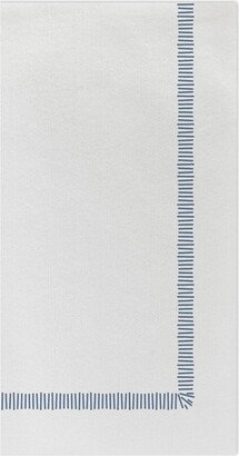 Papersoft Napkins Fringe Blue Guest Towels Pack of 20