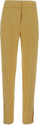 Side Split Straigh-Leg Pants