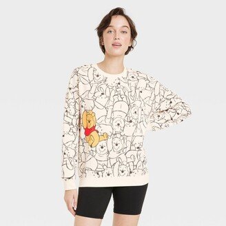 Women's AOP Cozy Graphic Sweatshirt - Tan