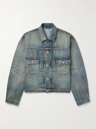 Distressed Denim Jacket-AD