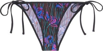 Floral Print Tied Bikini Bottom