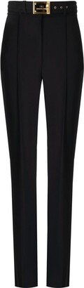 High Waist Cigarette Trousers-AB