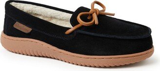 Dearfoam Women' Wilmington Genuine Suede Energy Return Moccain Slipper - Black Size S