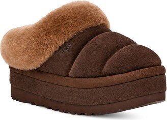 Tazzlita Genuine Shearling Trim Platform Slipper