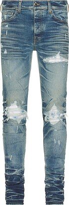 Bleached Ma Paisley Mx1 Skinny Jean in Blue