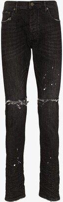 Distressed Ripped Knee Jeans