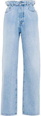 High-Waisted Straight-Leg Jeans-AI