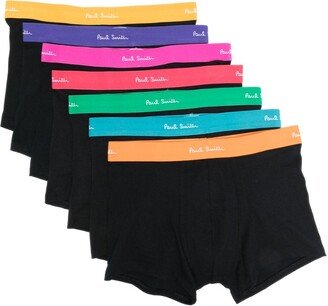 Logo-Waistband Organic Cotton Boxers (Pack Of Seven)