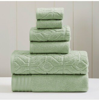 Modern Threads Soft Rib Quick Dry 6-Piece Towel Set