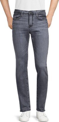 Whiskered Mid Rise Skinny Fit Jeans