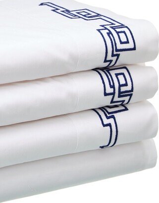 Dea Italian Linens Sinfonia Toscana Greek Embroidered Sheet Set