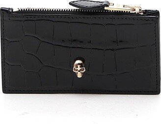 Skull Zipped Cardholder