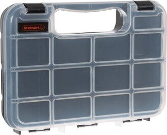 Portable Storage Case with Secure Locks and 14 Small Bin Compartments by Stalwart