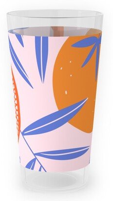 Outdoor Pint Glasses: Pop Art Grapefruits - Multi Outdoor Pint Glass, Orange