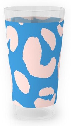 Outdoor Pint Glasses: Jaguar Spots - Blue Outdoor Pint Glass, Blue