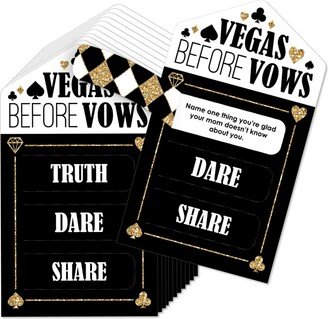 Big Dot Of Happiness Vegas Before Vows Las Vegas Bridal Shower Truth, Dare, Share Pull Tabs 12 Ct