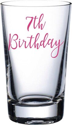 7Th Birthday - Vinyl Sticker Decal Transfer Label For Glasses, Mugs, Gift Bags. Happy Birthday, Celebrate, Party. Children Age